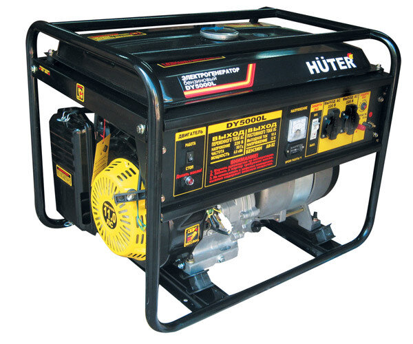 Портативный бензогенератор HUTER DY5000L в Новосибирске