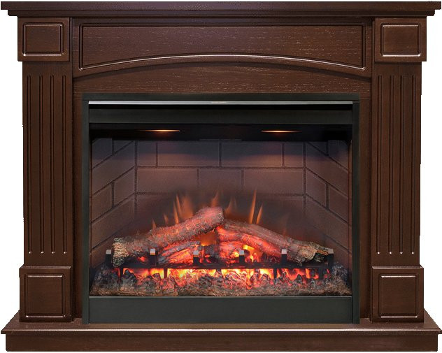 Каминокомплект Boston - Темный дуб с очагом Symphony 26'' DF2608-INT в Новосибирске