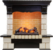 Каминокомплект Pierre Luxe - Венге / Шампань (Высота 1035мм) с очагом Cassette 600 NH