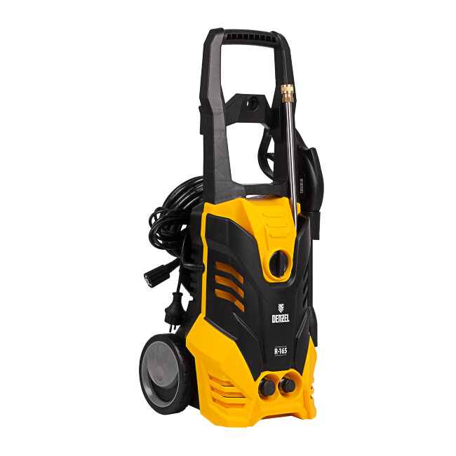 Моечная машина высокого давления R-165, 2200 Вт, 165 бар, 7 л/мин, колесная Denzel в Новосибирске