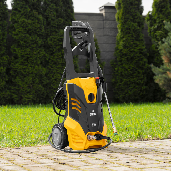 Моечная машина высокого давления R-165, 2200 Вт, 165 бар, 7 л/мин, колесная Denzel в Новосибирске