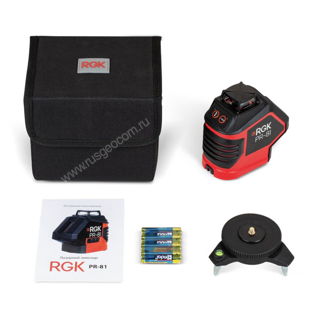 Лазерный уровень RGK PR-81 с калибровкой в Новосибирске Лазерный уровень RGK PR-81 с калибровкой в Новосибирске