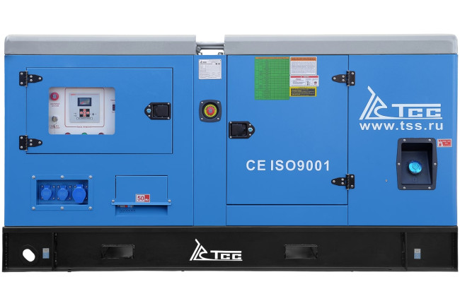 Дизельный генератор ТСС АД-24С-Т400-1РКМ11 в шумозащитном кожухе в Новосибирске