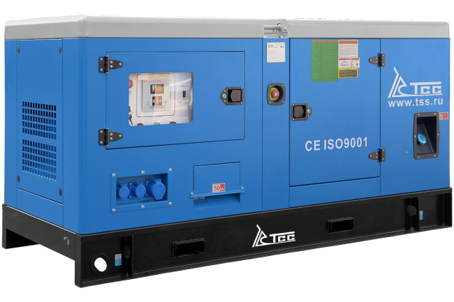Дизельный генератор ТСС АД-24С-Т400-1РКМ11 в шумозащитном кожухе в Новосибирске