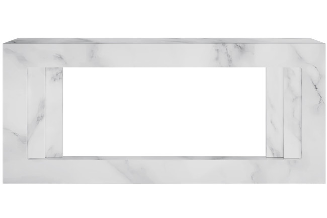 Каминокомплект Line 42 SFT White Marble (Разборный) - Белый мрамор с очагом Vision 42 LED в Новосибирске