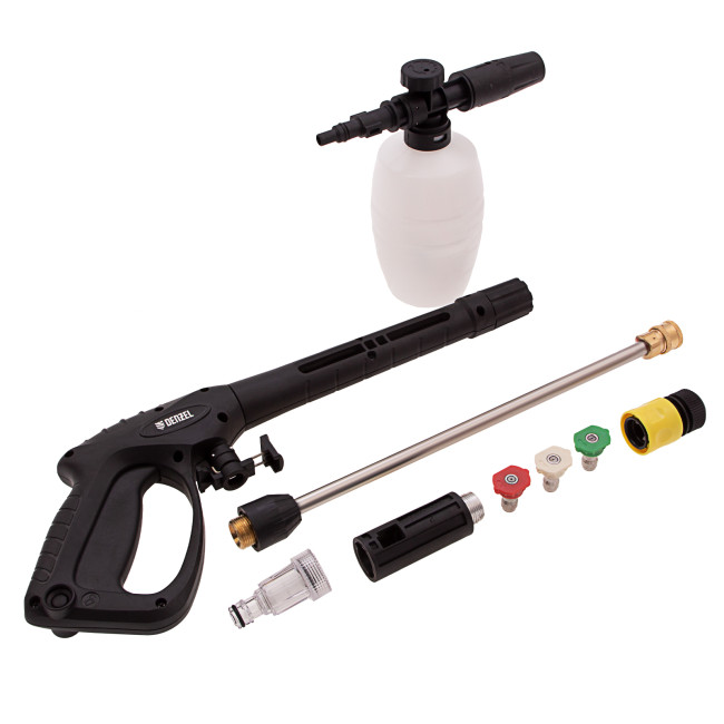 Моечная машина высокого давления R-180i, 2400 Вт, 180 бар, 7.5 л/мин, асинхронный двигатель Denzel в Новосибирске