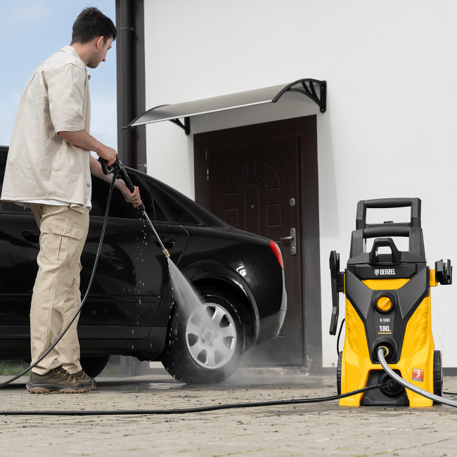 Моечная машина высокого давления R-180i, 2400 Вт, 180 бар, 7.5 л/мин, асинхронный двигатель Denzel в Новосибирске