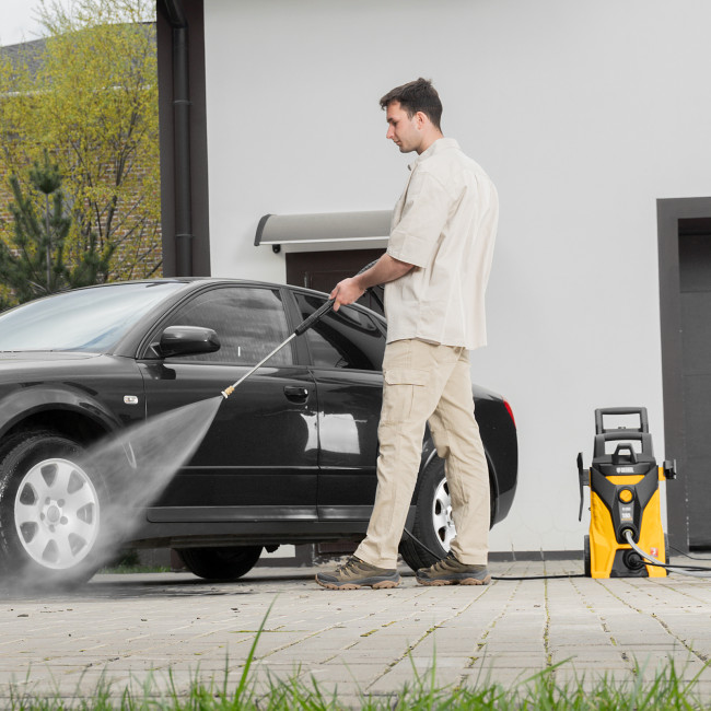 Моечная машина высокого давления R-180i, 2400 Вт, 180 бар, 7.5 л/мин, асинхронный двигатель Denzel в Новосибирске