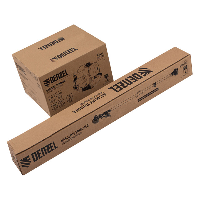 Триммер бензиновый DGT 430S, 43 см3, 2.5 л. с, разъемная штанга, состоит из 2 частей Denzel в Новосибирске