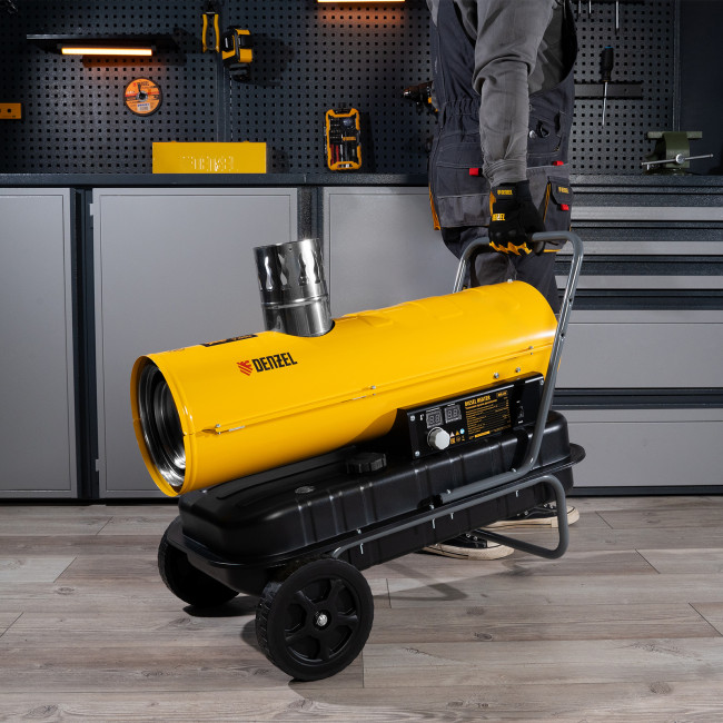 Дизельная тепловая пушка NHG-20i, 20 кВт, 600 м3/ч, непрямой нагрев, цифровой термостат Denzel в Новосибирске