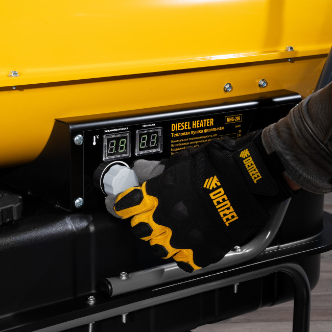 Дизельная тепловая пушка NHG-20i, 20 кВт, 600 м3/ч, непрямой нагрев, цифровой термостат Denzel в Новосибирске
