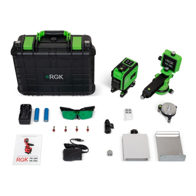 Лазерный уровень RGK PR-38G в Новосибирске Лазерный уровень RGK PR-38G в Новосибирске