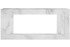 Каминокомплект Line 42 SFT White Marble (Разборный) - Белый мрамор с очагом Vision 42 LOG LED в Новосибирске
