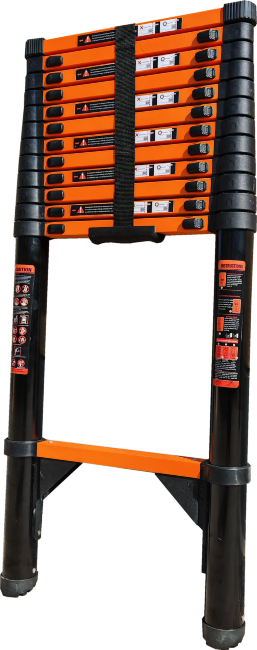 Лестница телескопическая 6,3 м ТАЛМЕТ/TALMET TM-1063С (углеродистая сталь) в Новосибирске