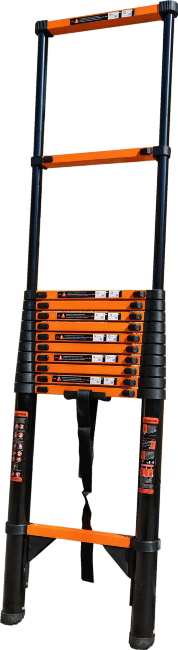 Лестница телескопическая 6,3 м ТАЛМЕТ/TALMET TM-1063С (углеродистая сталь) в Новосибирске