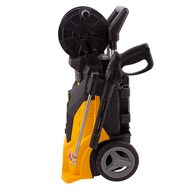 Моечная машина высокого давления R-210iD, 2600 Вт, 210 бар, 8.0 л/мин, асинхронный двигатель, барабан Denzel в Новосибирске