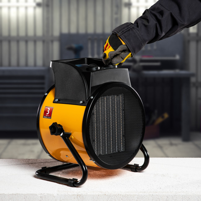 Тепловая пушка, керамический нагреватель (тепловентилятор) DHC 5-400, 230 В, 0.04/3/5 кВт Denzel в Новосибирске