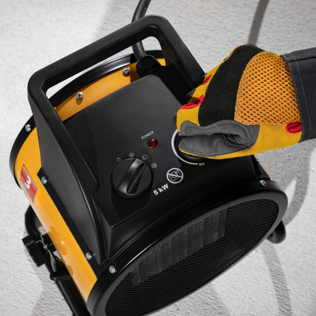 Тепловая пушка, керамический нагреватель (тепловентилятор) DHC 5-400, 230 В, 0.04/3/5 кВт Denzel в Новосибирске