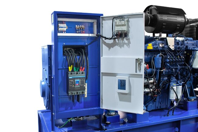 Дизельный генератор в кожухе (погодозащитном) 500 кВт ТСС АД-500С-Т400-1РПМ26 в Новосибирске