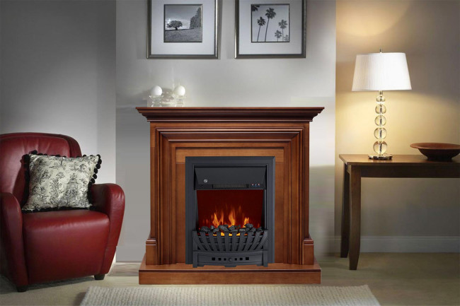 Каминокомплект Bradford - Темный дуб с очагом Majestic FX M Brass в Новосибирске Каминокомплект Bradford - Темный дуб с очагом Majestic FX M Brass в Новосибирске