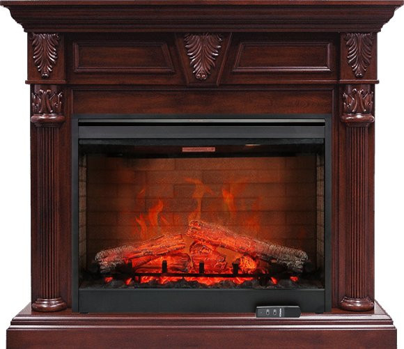 Каминокомплект Sheffield - Темная вишня с очагом Symphony 30'' DF3020-EU в Новосибирске