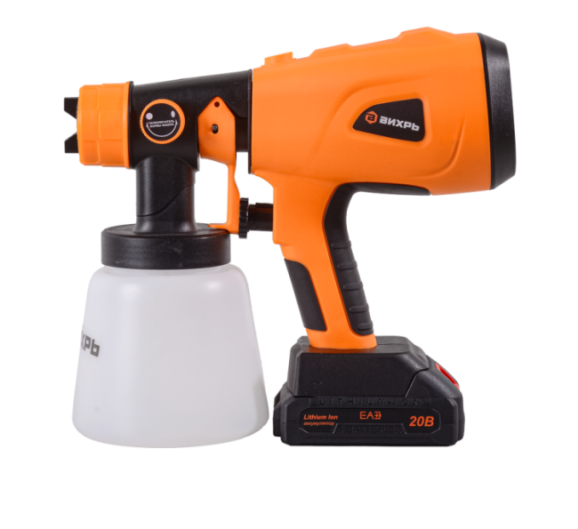 Краскопульт аккумуляторный АКП-20Li Вихрь (в комплекте 1 АКБ и ЗУ) в Новосибирске Краскопульт аккумуляторный АКП-20Li Вихрь (в комплекте 1 АКБ и ЗУ) в Новосибирске