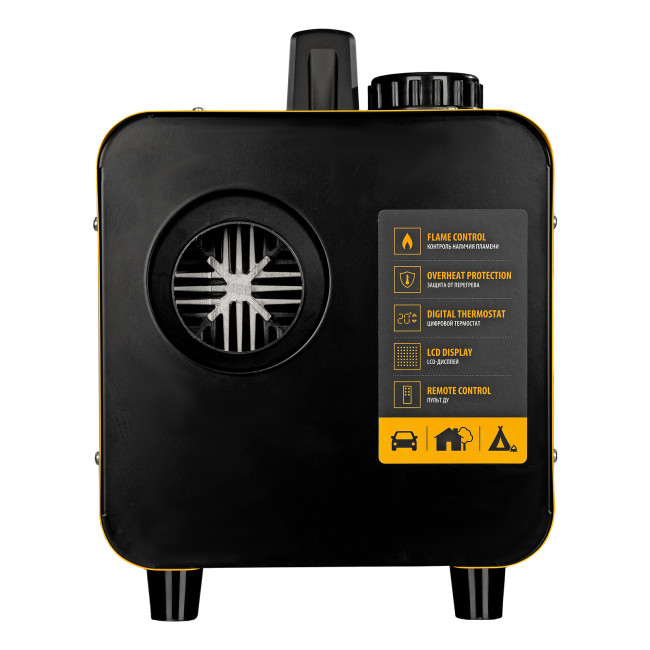 Дизельная тепловая портативная пушка  Flame-5, 5кВт, 300м3/ч, непр.наг., циф. терм. Denzel в Новосибирске