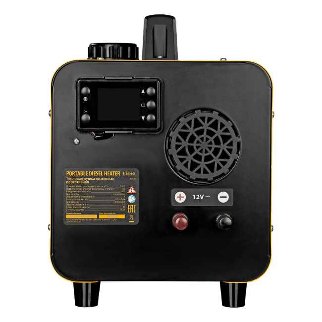 Дизельная тепловая портативная пушка  Flame-5, 5кВт, 300м3/ч, непр.наг., циф. терм. Denzel в Новосибирске