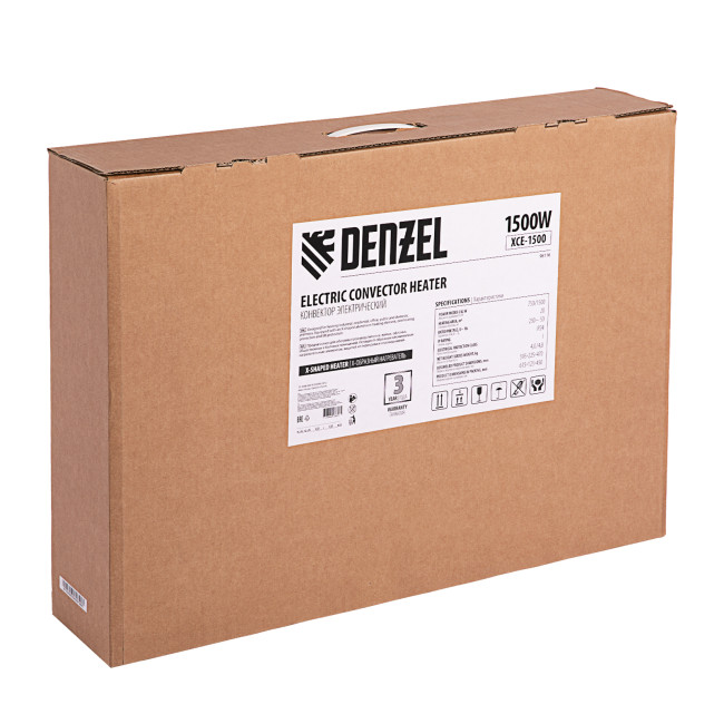 Конвектор электрический XCE-1500, 230 В, 1500 Вт, X-образный нагреватель Denzel в Новосибирске Конвектор электрический XCE-1500, 230 В, 1500 Вт, X-образный нагреватель Denzel в Новосибирске
