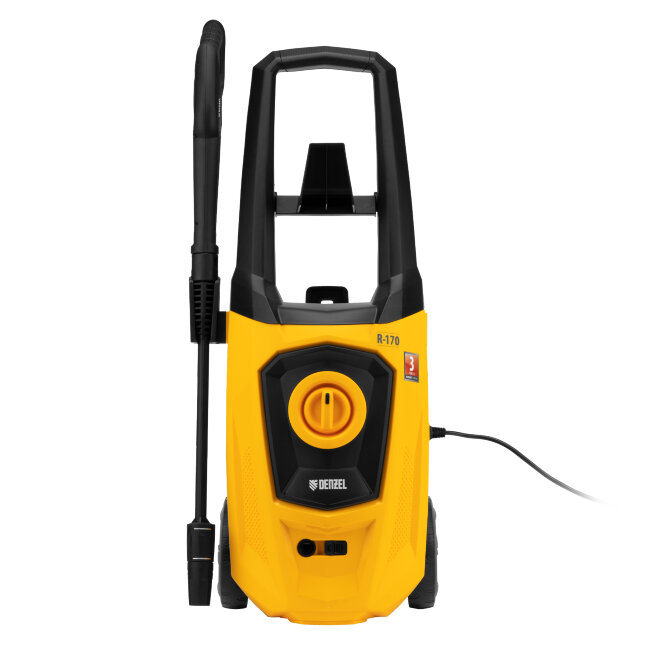 Моечная машина высокого давления R-170, 2000 Вт, 170 бар, 360 л/ч, колесная Denzel в Новосибирске
