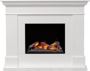 Каминокомплект California - Белый (Глубина 380) с очагом Cassette 600 NH
