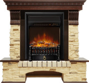 Каминокомплект Pierre Luxe - Темный дуб / Сланец с очагом Fobos FX M Black RC Каминокомплект Pierre Luxe - Темный дуб / Сланец с очагом Fobos FX M Black RC