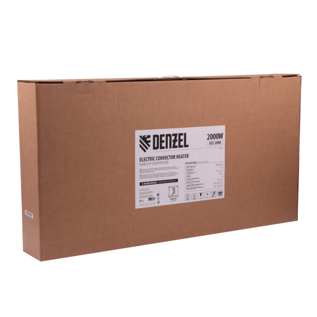 Конвектор электрический XCE-2000, 230 В, 2000 Вт, X-образный нагреватель Denzel в Новосибирске