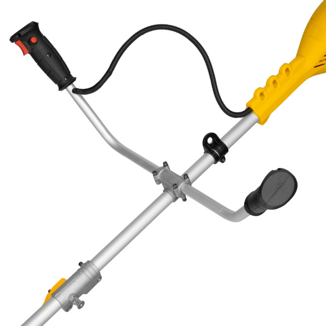 Триммер электрический TE-1400, 1400 Вт, 420 мм, катушка + диск, разборная штанга Denzel в Новосибирске