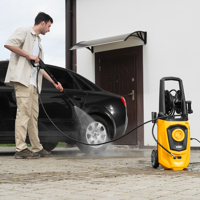 Моечная машина высокого давления R-170D, 2000 Вт, 170 бар, 360 л/ч, с барабаном Denzel в Новосибирске