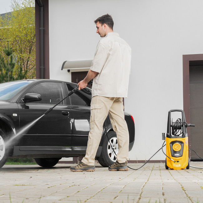 Моечная машина высокого давления R-170D, 2000 Вт, 170 бар, 360 л/ч, с барабаном Denzel в Новосибирске