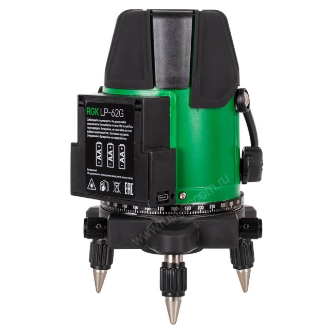 Лазерный уровень RGK LP-62G с калибровкой в Новосибирске