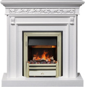 Каминокомплект Valletta - Белый (Ширина 1040 мм) с очагом Cavendish