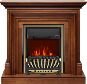 Каминокомплект Bradford - Орех с очагом Aspen Gold Каминокомплект Bradford - Орех с очагом Aspen Gold