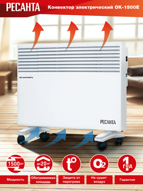 Конвектор РЕСАНТА ОК-1500Е в Новосибирске