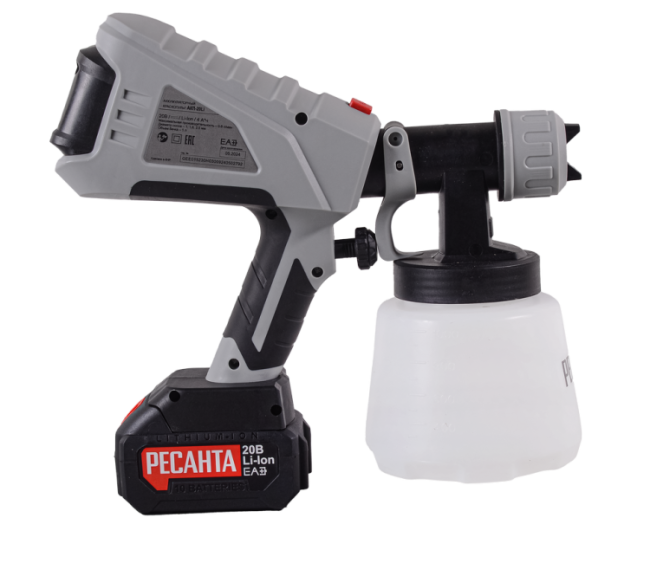 Краскопульт аккумуляторный АКП-20Li Ресанта (в комплекте 1 АКБ и ЗУ) в Новосибирске Краскопульт аккумуляторный АКП-20Li Ресанта (в комплекте 1 АКБ и ЗУ) в Новосибирске