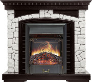 Каминокомплект Glasgow - Венге / Белый с очагом Majestic FX Black Каминокомплект Glasgow - Венге / Белый с очагом Majestic FX Black