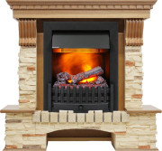 Каминокомплект Pierre Luxe - Дуб / Сланец с очагом Danville Black FB2 Каминокомплект Pierre Luxe - Дуб / Сланец с очагом Danville Black FB2