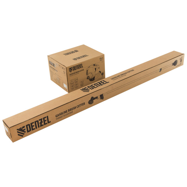 Триммер бензиновый DR-25, 25 см3, неразъемная штанга, состоит из 2 частей Denzel в Новосибирске