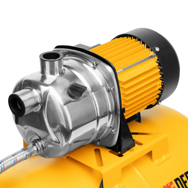 Насосная станция PSL1100X, 1100 Вт, 3600 л/ч, ресивер 50 л, подъем 45 м, нержавейка Denzel в Новосибирске