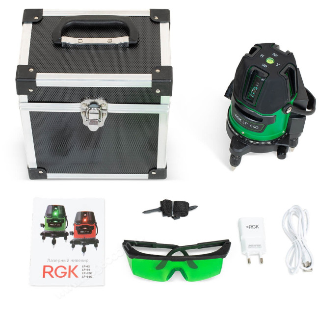 Лазерный уровень RGK LP-64G с калибровкой в Новосибирске