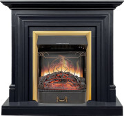 Каминокомплект Bradford - Серый графит с очагом Majestic FX Brass Каминокомплект Bradford - Серый графит с очагом Majestic FX Brass