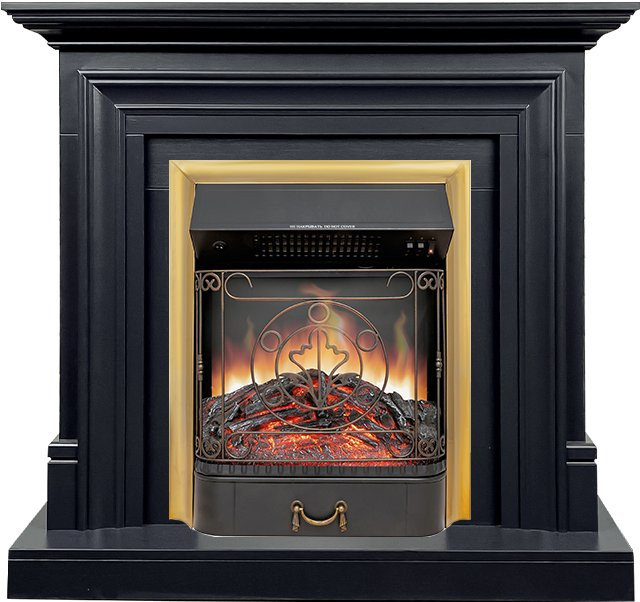 Каминокомплект Bradford - Серый графит с очагом Majestic FX Brass в Новосибирске