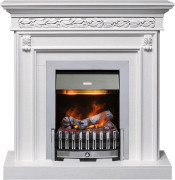 Каминокомплект Valletta - Белый (Ширина 1040 мм) с очагом Danville Chrome FB2 Каминокомплект Valletta - Белый (Ширина 1040 мм) с очагом Danville Chrome FB2