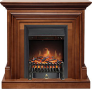 Каминокомплект Bradford - Орех с очагом Fobos FX Black Каминокомплект Bradford - Орех с очагом Fobos FX Black